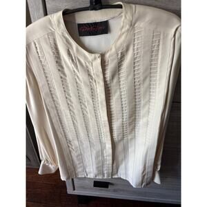 Vintage Betty Reiter 100% silk blouse size 12
